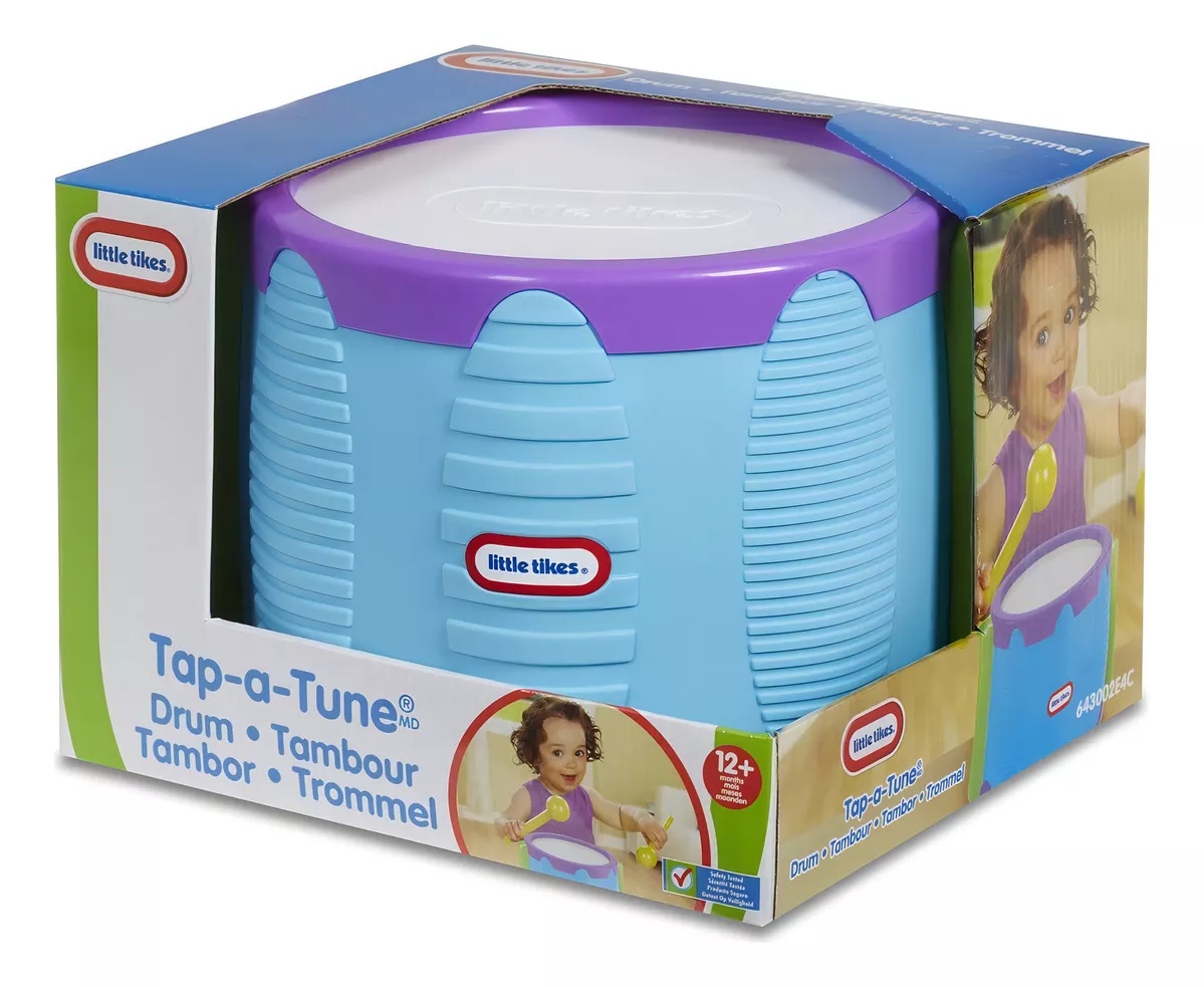 TAMBOR LITTLE TIKES CON BAQUETAS TAMAÑO UNICO NEGRO - 1