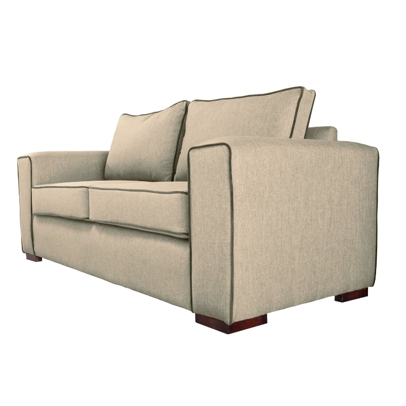 SOFA GABRO CHENILLE TIPO LINO BEIGE 3 CUERPOS - 2
