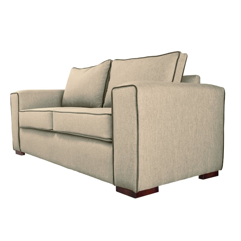 SOFA GABRO CHENILLE TIPO LINO BEIGE 3 CUERPOS - 2