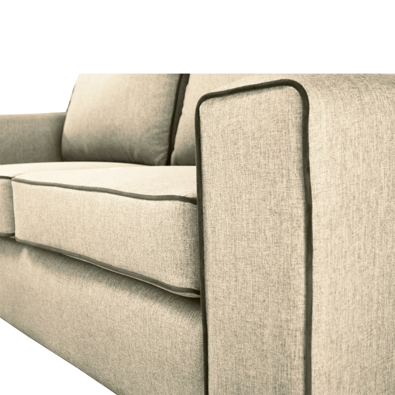 SOFA GABRO CHENILLE TIPO LINO BEIGE 3 CUERPOS - 3