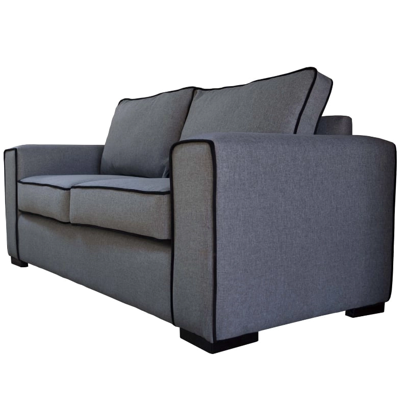 SOFA GABRO CHENILLE TIPO LINO GRIS 3 CUERPOS - 2