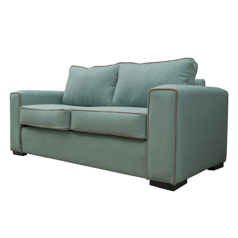 SOFA GABRO CHENILLE TIPO LINO VERDE 3 CUERPOS - 2