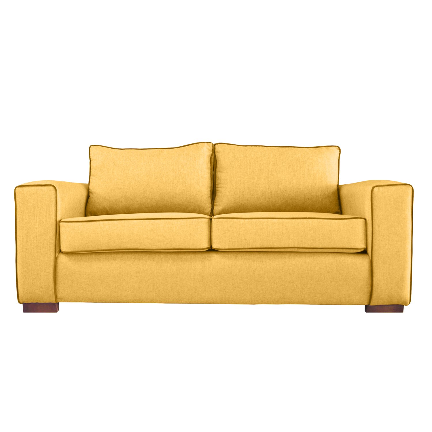 SOFA GABRO CHENILLE TIPO LINO AMBARINO 3 CUERPOS - 1