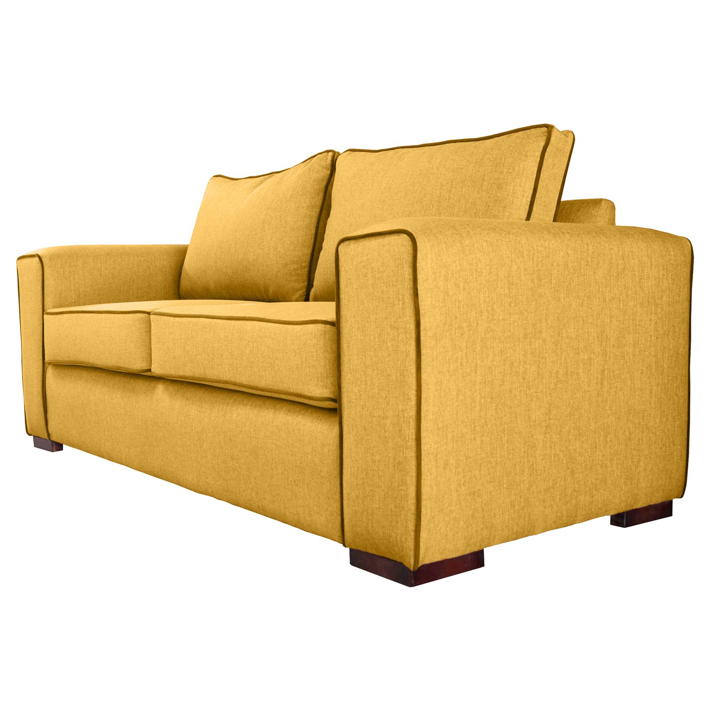 SOFA GABRO CHENILLE TIPO LINO AMBARINO 3 CUERPOS - 2