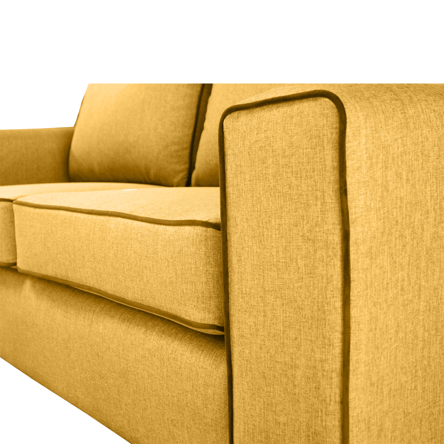 SOFA GABRO CHENILLE TIPO LINO AMBARINO 3 CUERPOS - 3