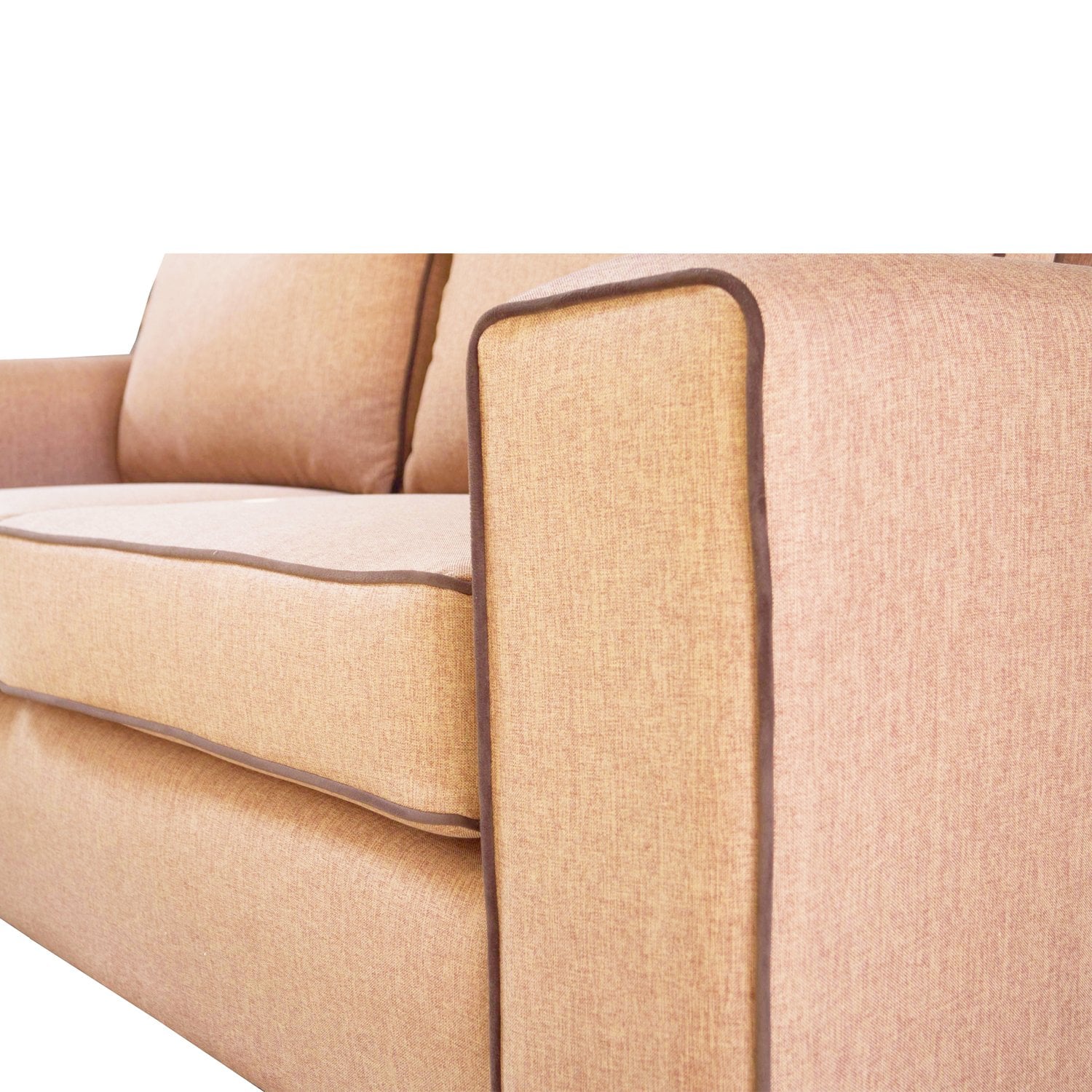 SOFA GABRO CHENILLE TIPO LINO PALO ROSA 3 CUERPOS - 3