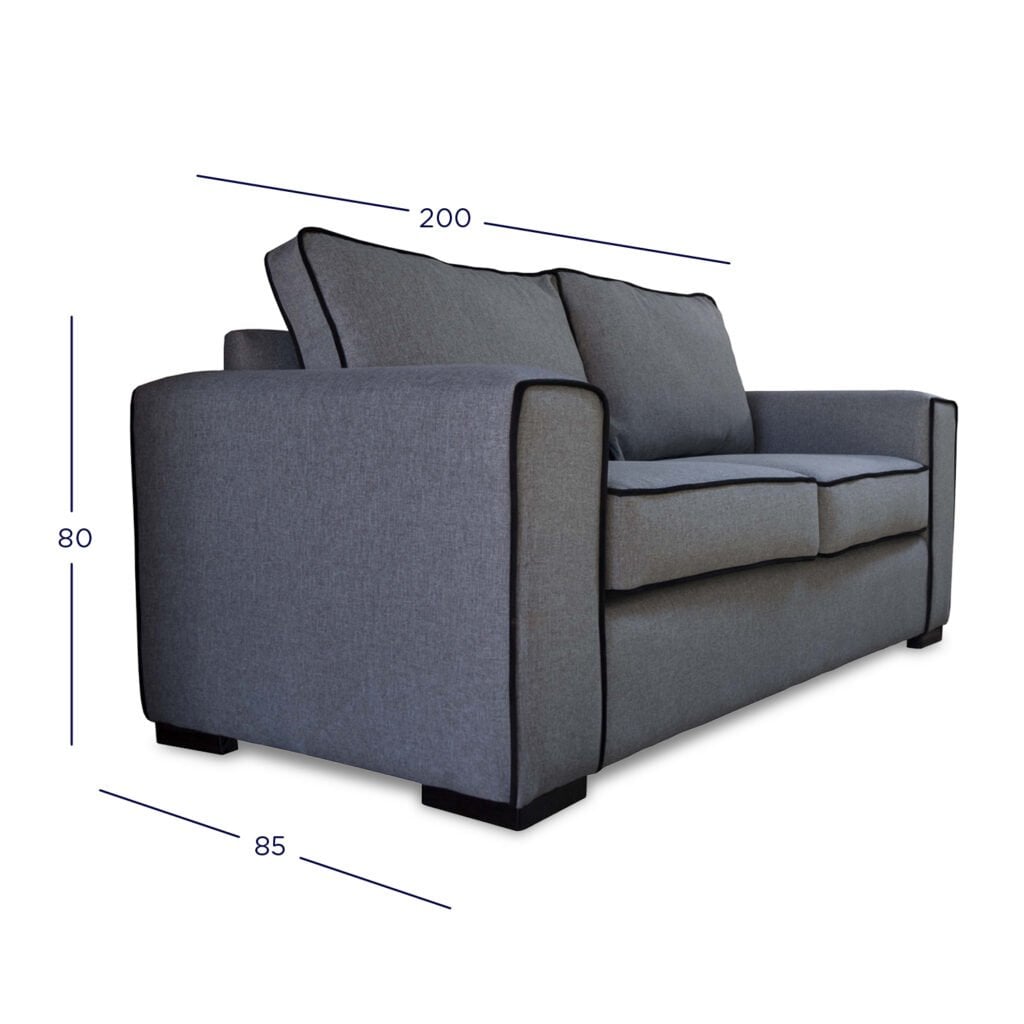 SOFA GABRO CHENILLE TIPO LINO PALO ROSA 3 CUERPOS - 4