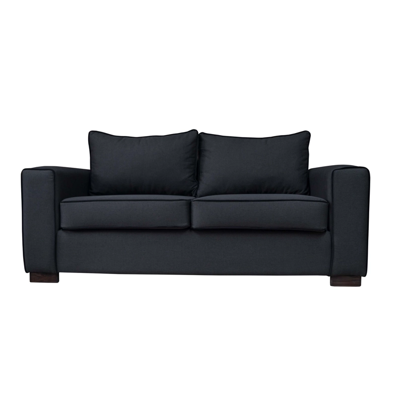 SOFA GABRO CHENILLE TIPO LINO GRAFITO 3 CUERPOS - 1