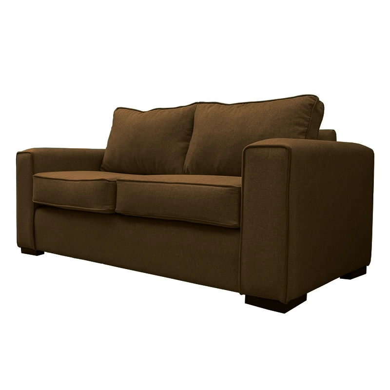 SOFA GABRO CHENILLE TIPO LINO CAFÉ 3 CUERPOS - 2