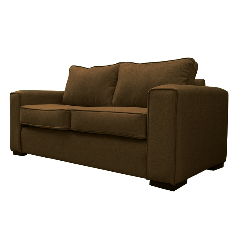 SOFA GABRO CHENILLE TIPO LINO CAFÉ 3 CUERPOS - 2