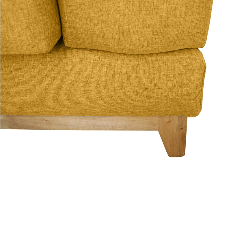 SOFA BASALTO CHENILLE TIPO LINO AMBARINO 3 CUERPOS - 3
