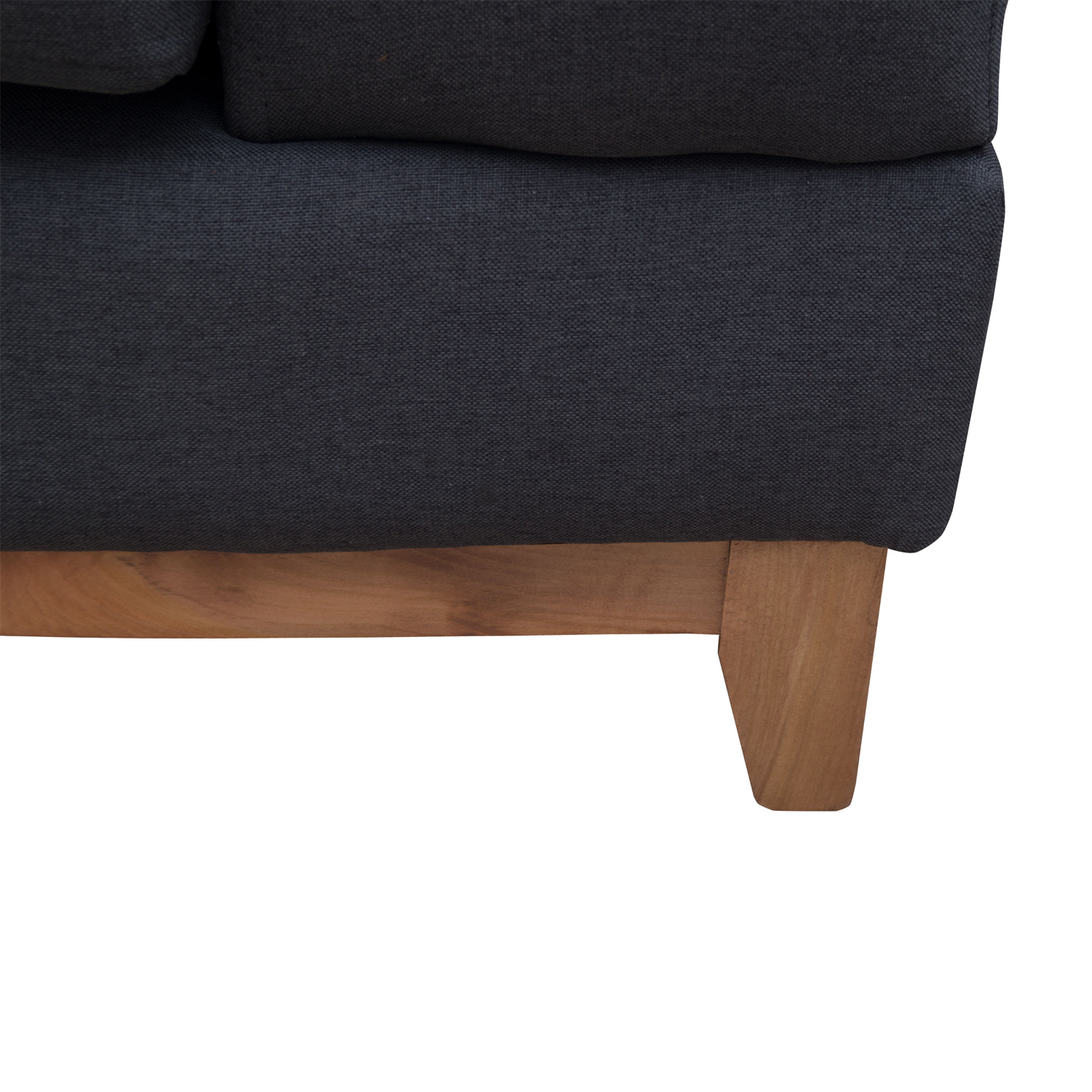 SOFA BASALTO CHENILLE TIPO LINO GRAFITO 3 CUERPOS - 3