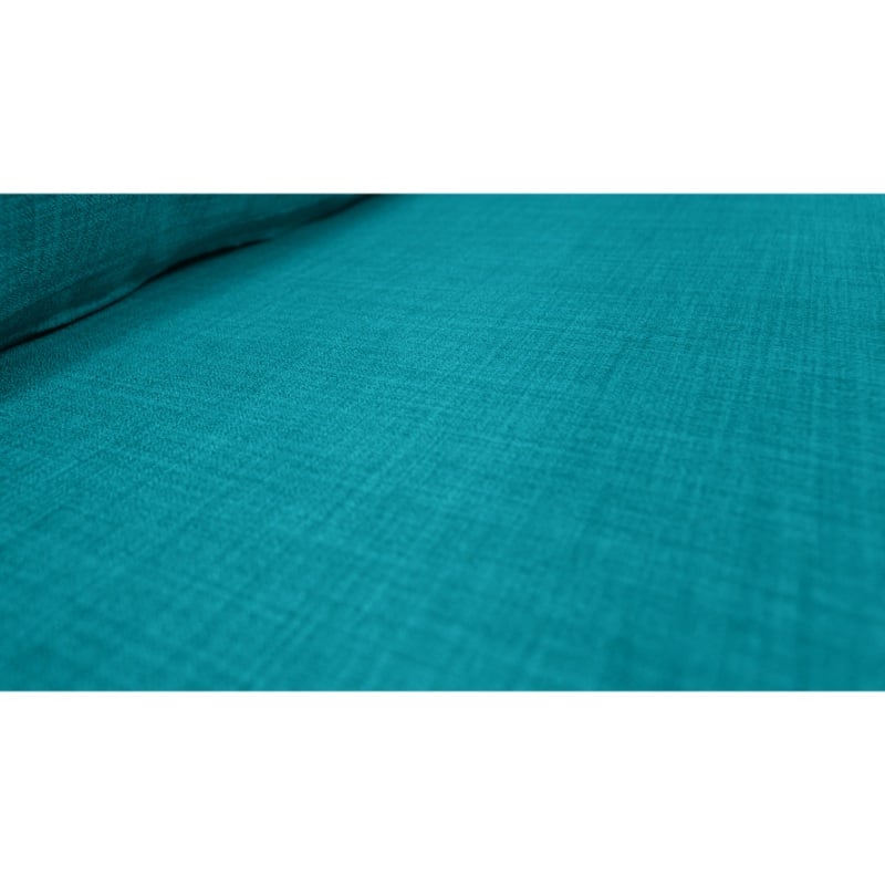 SOFA BOLLEN CHENILLE TIPO LINO TURQUESA 3 CUERPOS - 3