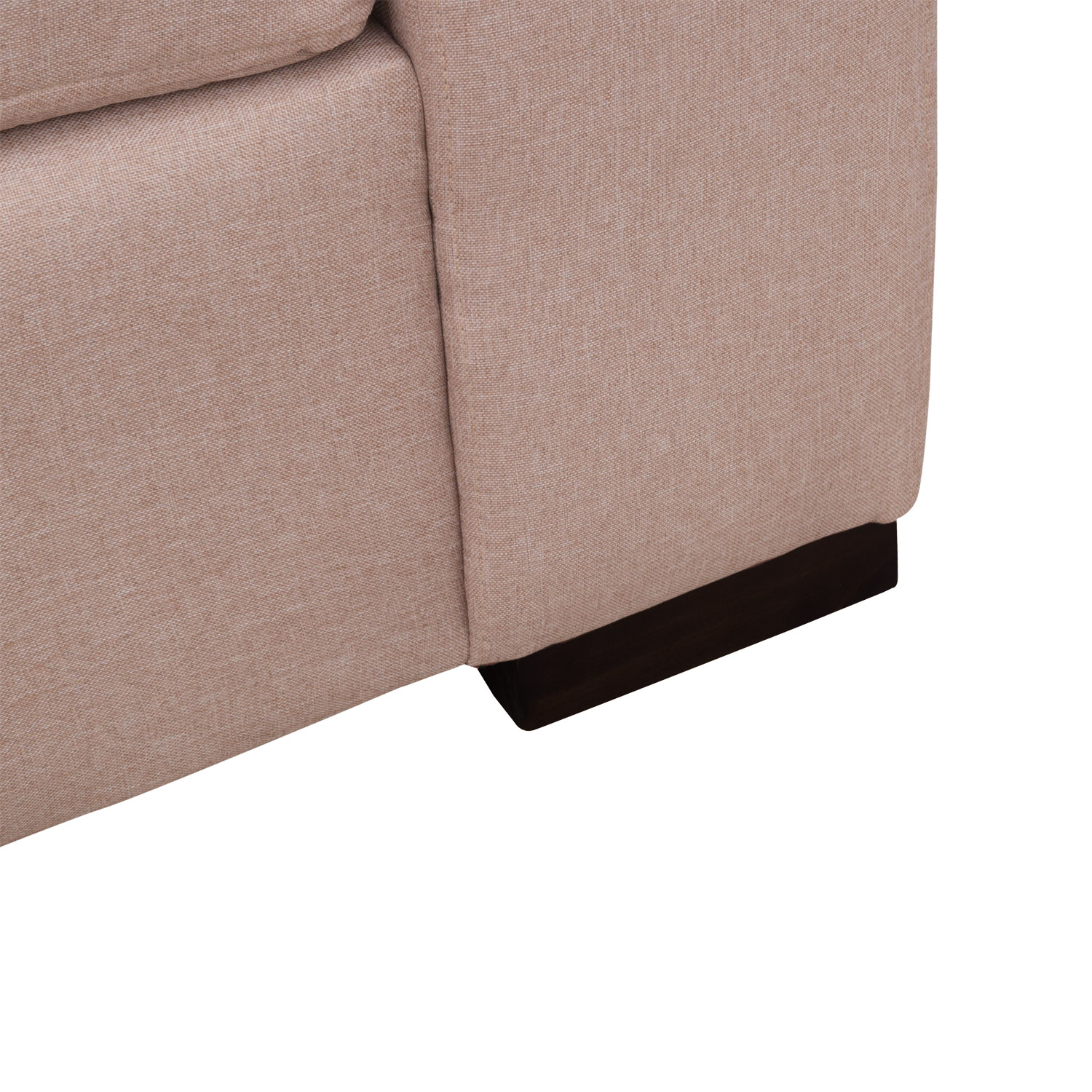 SOFA ANTU CHENILLE TIPO LINO BEIGE 3 CUERPOS - 3