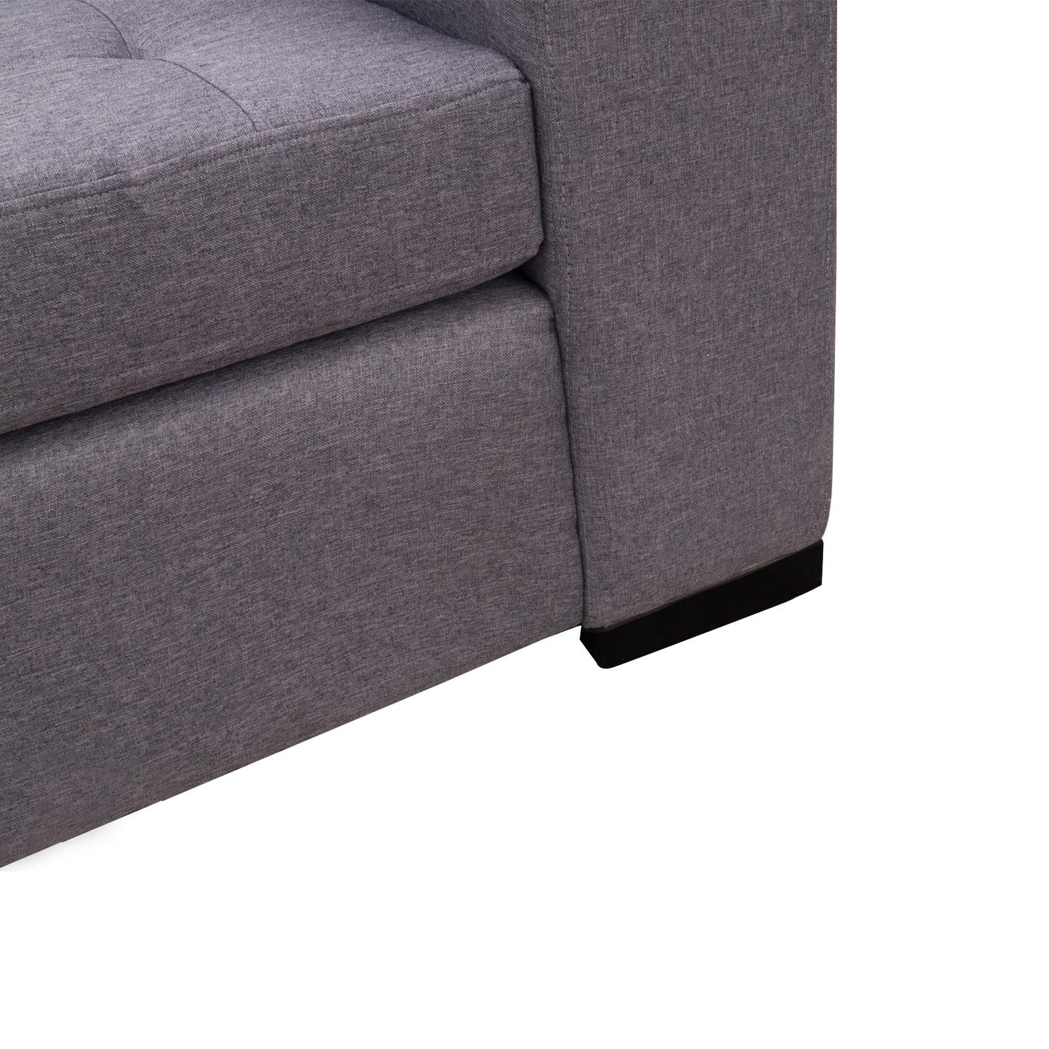 SOFA ANTU CHENILLE TIPO LINO GRIS 3 CUERPOS - 3