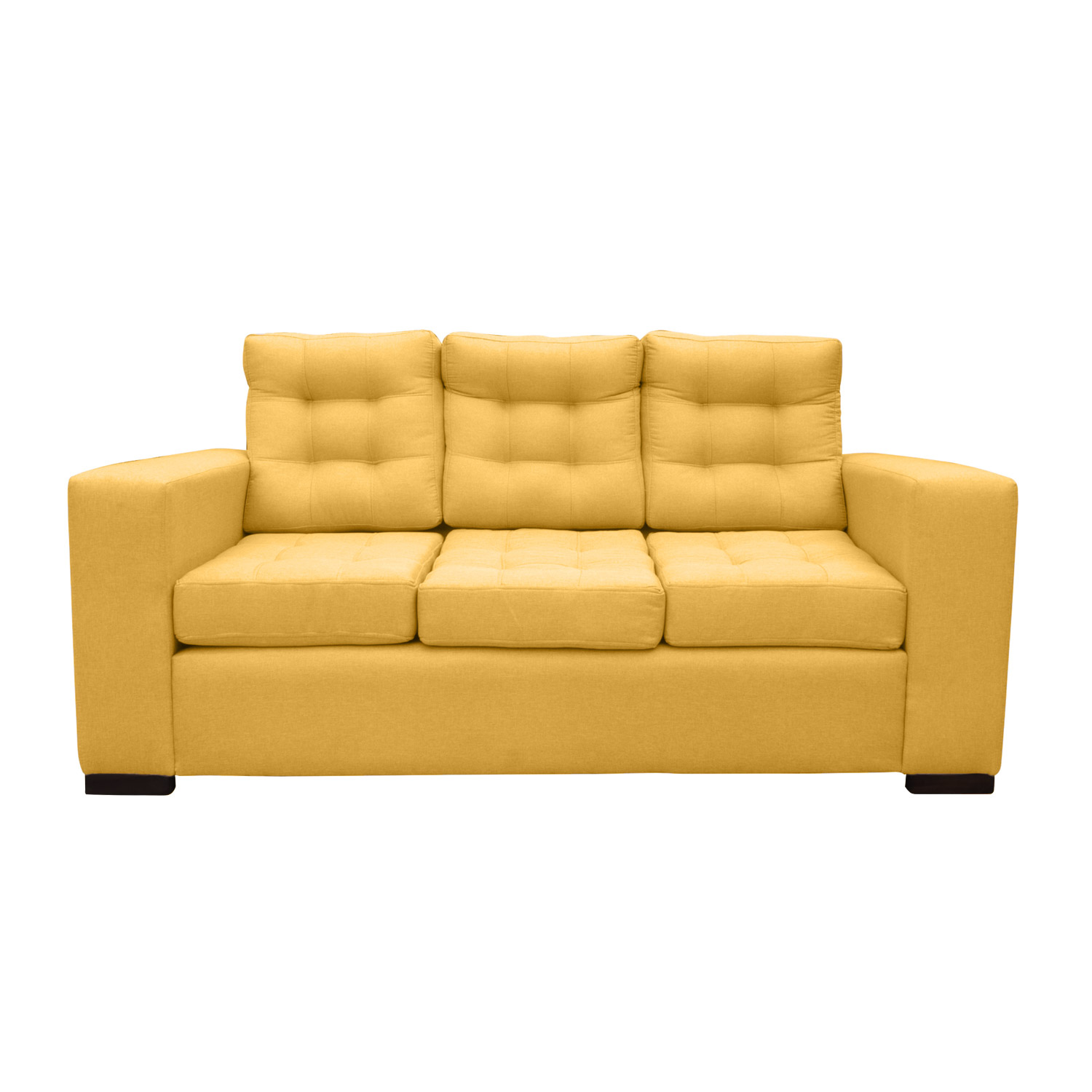 SOFA ANTU CHENILLE TIPO LINO AMBARINO 3 CUERPOS - 1