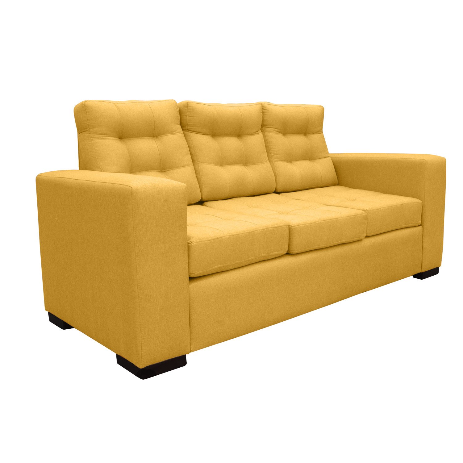 SOFA ANTU CHENILLE TIPO LINO AMBARINO 3 CUERPOS - 2