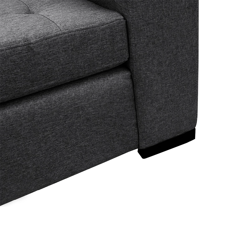 SOFA ANTU CHENILLE TIPO LINO GRAFITO 3 CUERPOS - 3
