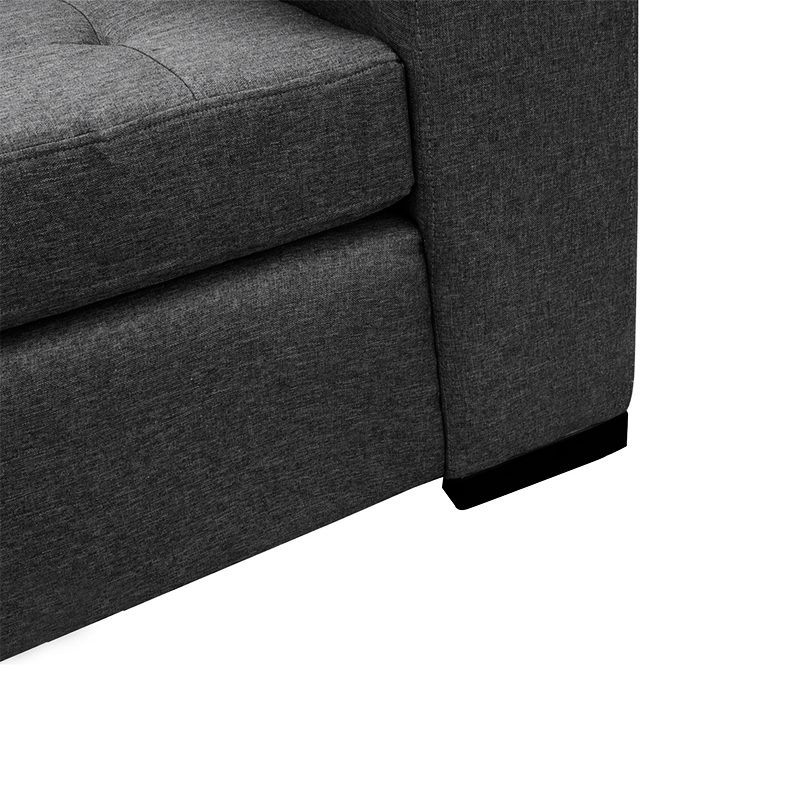 SOFA ANTU CHENILLE TIPO LINO GRAFITO 3 CUERPOS - 3