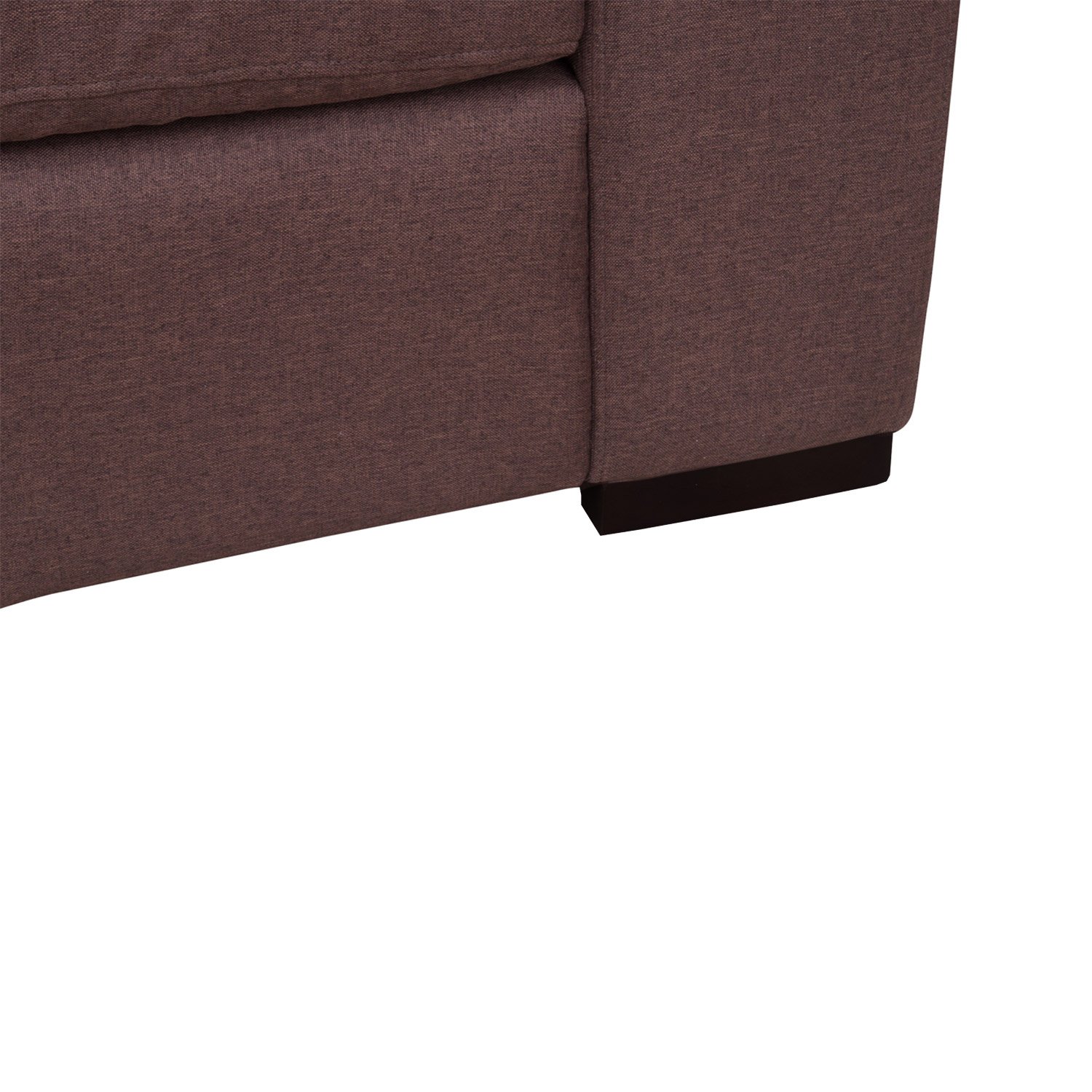 SOFA ANTU CHENILLE TIPO LINO CAFE 3 CUERPOS - 3