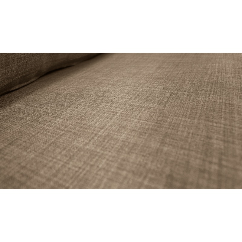 SECCIONAL BOLLEN CHENILLE TIPO LINO BEIGE  3 CUERPOS - 3