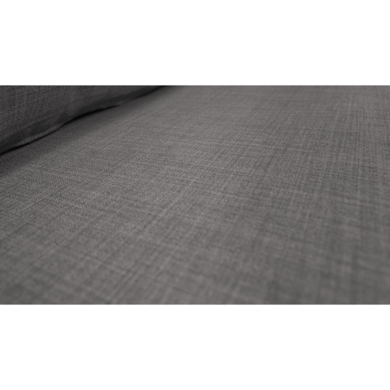 SECCIONAL BOLLEN CHENILLE TIPO LINO GRIS 3 CUERPOS - 3
