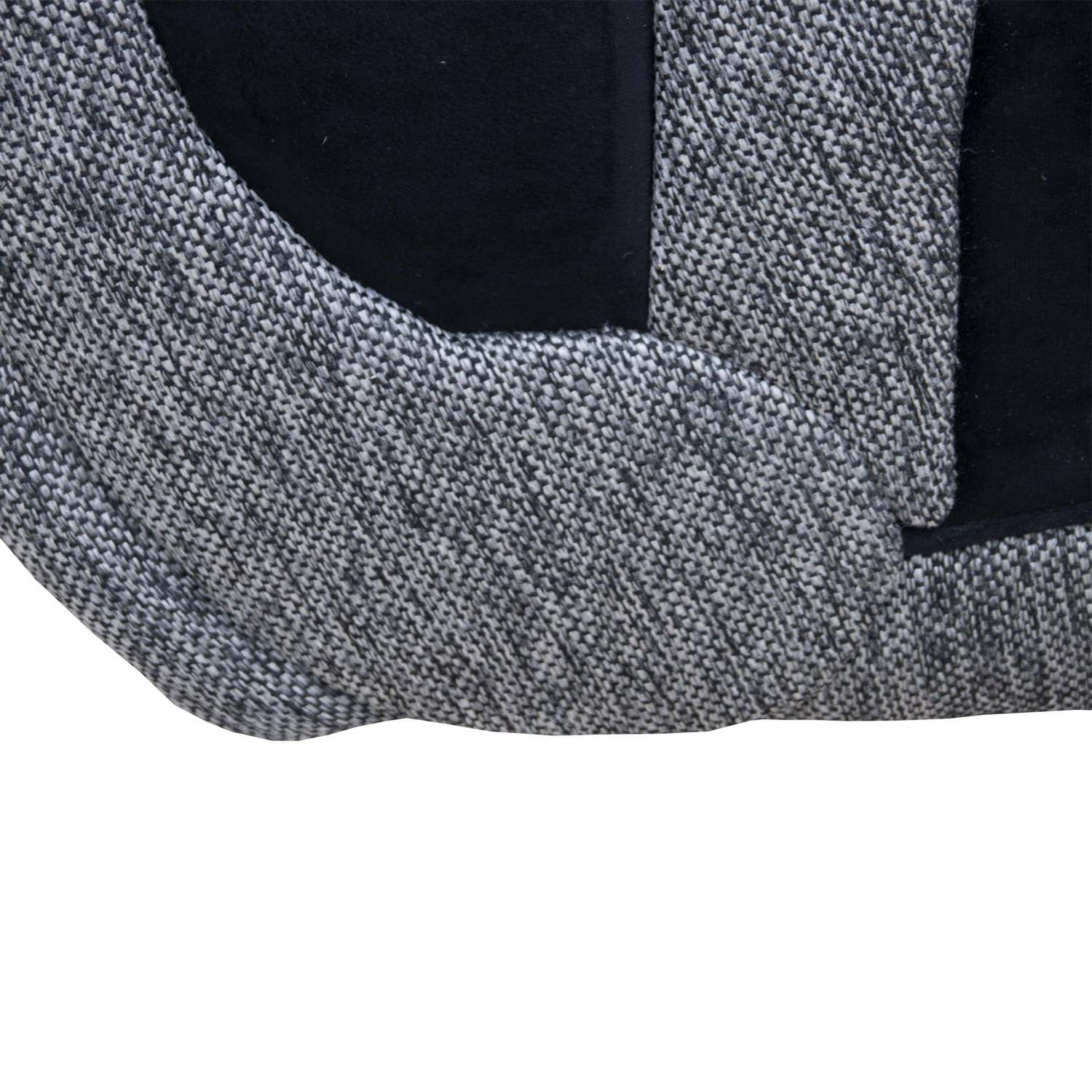 SECCIONAL DOMINGA CHENILLE TIPO LINO GRIS 3 CUERPOS - 3