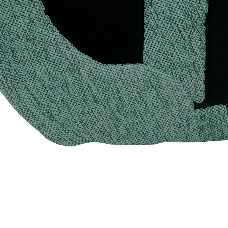 SECCIONAL DOMINGA CHENILLE TIPO LINO VERDE 3 CUERPOS - 3