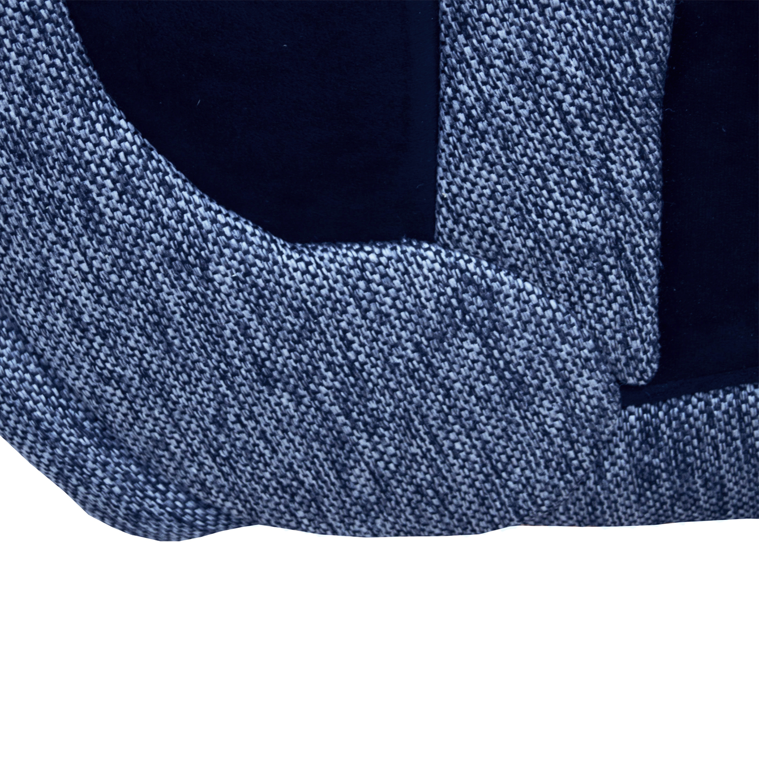 SECCIONAL DOMINGA CHENILLE TIPO LINO AZUL 3 CUERPOS - 3