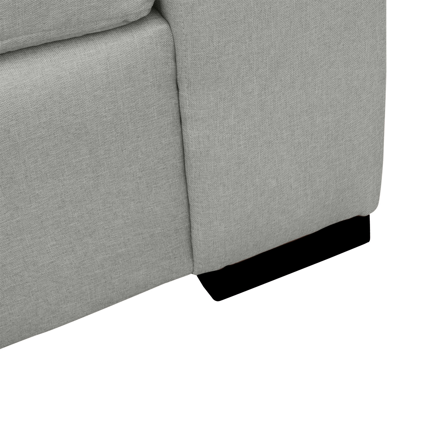 SECCIONAL ANTU CHENILLE TIPO LINO GRIS 3 CUERPOS - 3