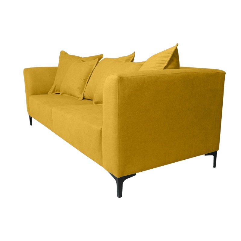SOFA CORDELIA 2 CUERPOS FELPA AMBARINO - 2