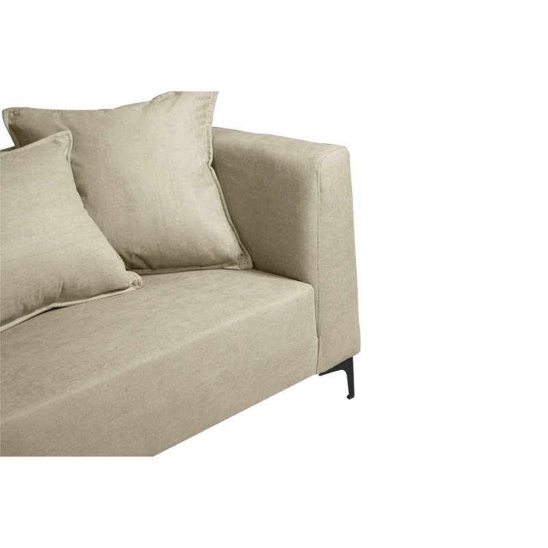 SOFA CORDELIA 3 CUERPOS CHENILLE TIPO LINO BEIGE - 3