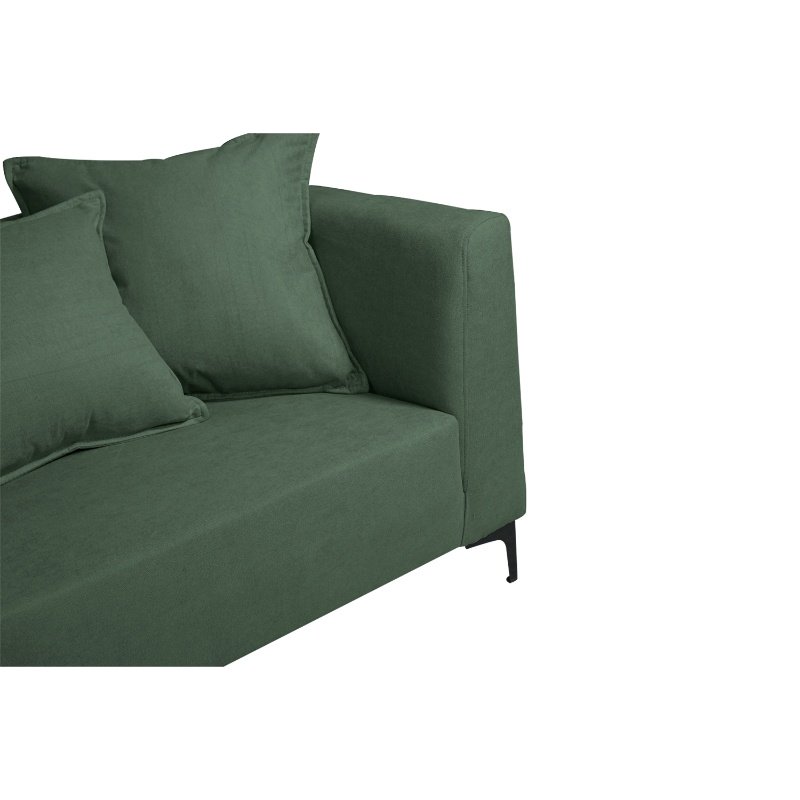 SOFA CORDELIA 3 CUERPOS FELPA VERDE - 3
