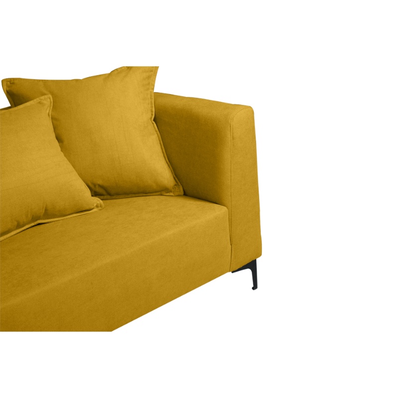 SOFA CORDELIA 3 CUERPOS FELPA AMBARINO - 3