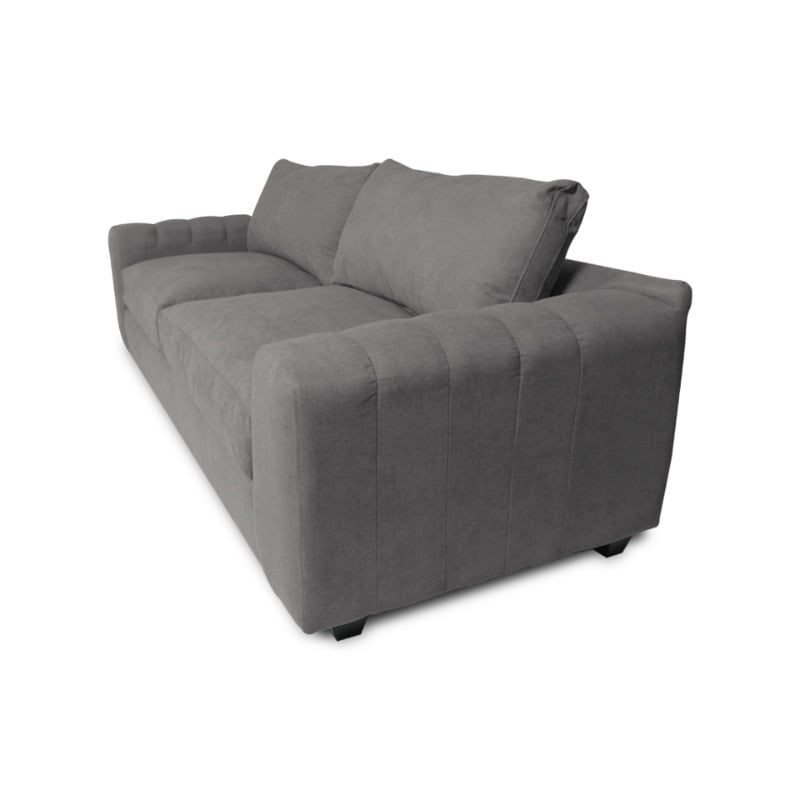 SOFA BRIANA 3 CUERPOS CHENILLE TIPO LINO GRIS - 2