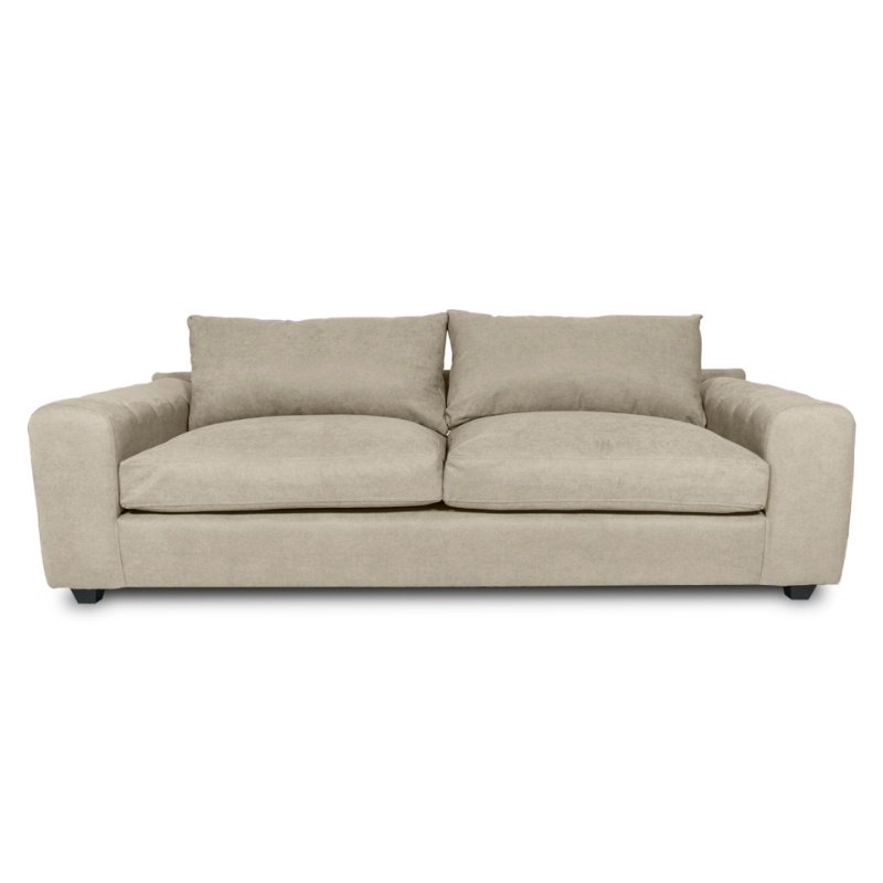 SOFA BRIANA 3 CUERPOS FELPA BEIGE - 1