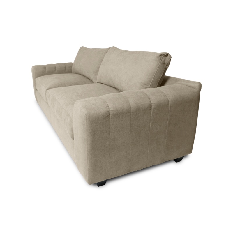 SOFA BRIANA 3 CUERPOS FELPA BEIGE - 2
