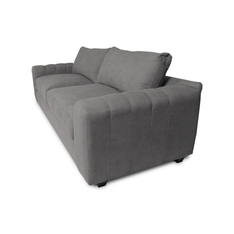 SOFA BRIANA 3 CUERPOS FELPA GRIS - 2