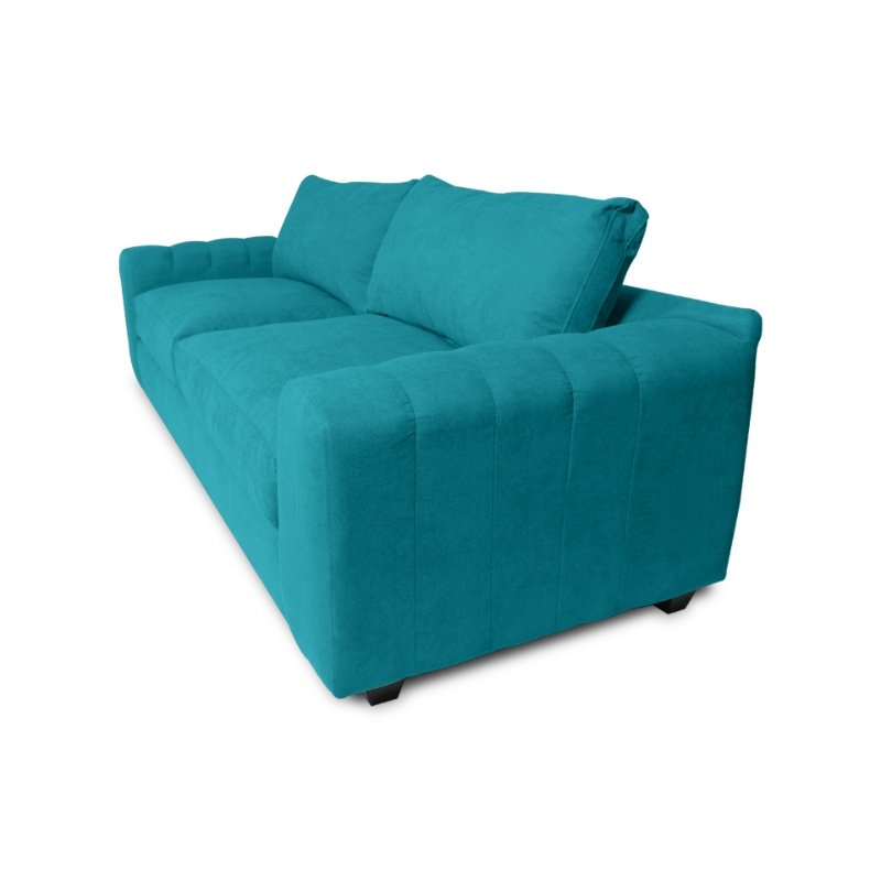 SOFA BRIANA 3 CUERPOS FELPA TURQUESA - 2