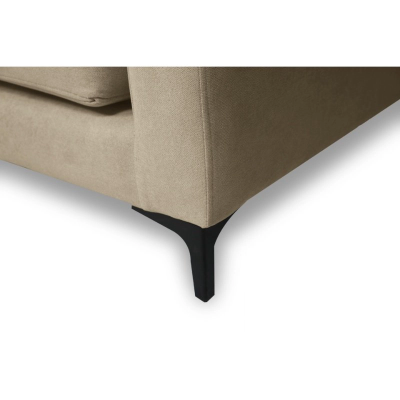 SOFA ALANNA 2 CUERPOS FELPA BEIGE - 3