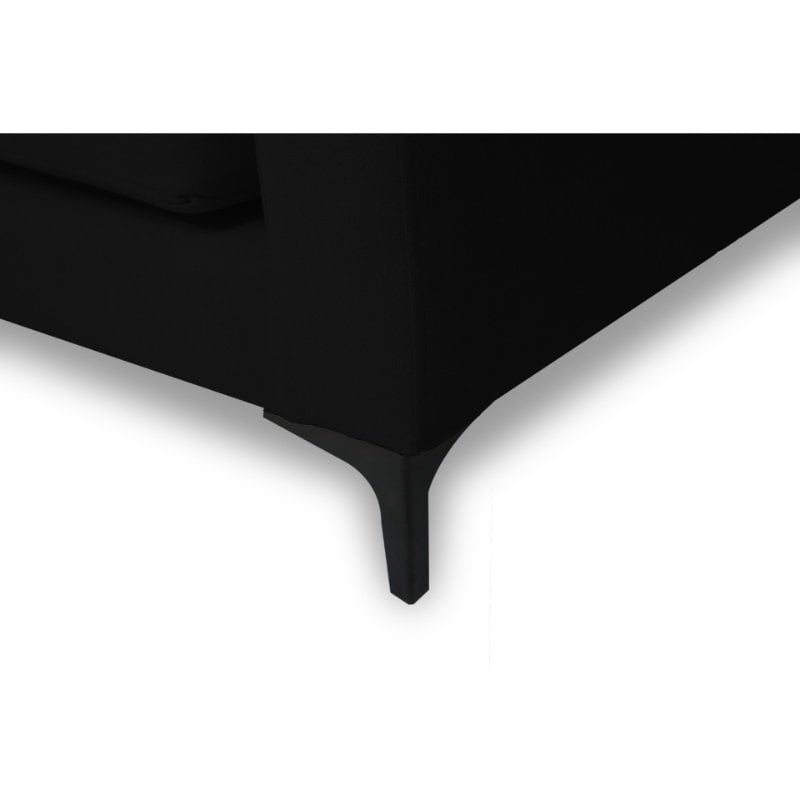 SOFA ALANNA 2 CUERPOS FELPA NEGRO - 3