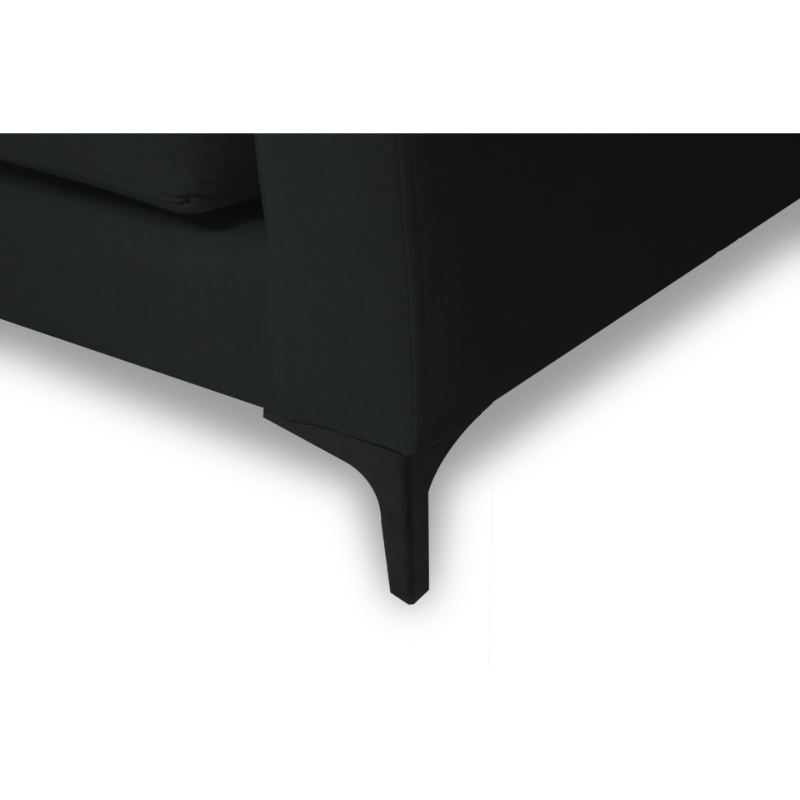 SOFA ALANNA 2 CUERPOS CHENILLE TIPO LINO GRAFITO - 3