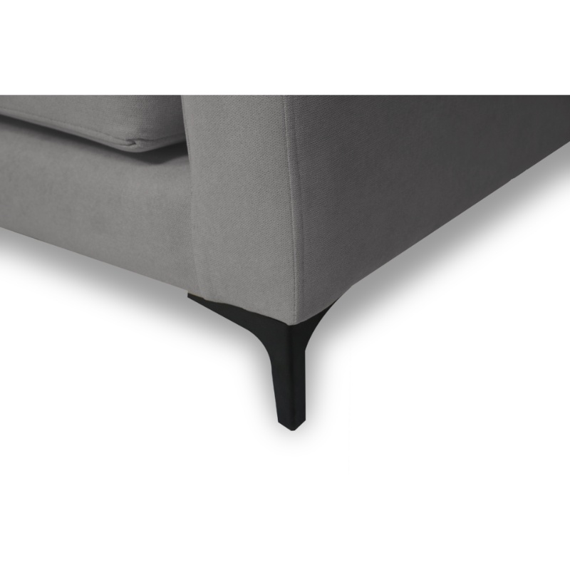 SOFA ALANNA 3 CUERPOS FELPA GRIS - 3