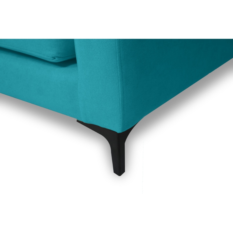 SOFA ALANNA 3 CUERPOS FELPA TURQUESA - 3