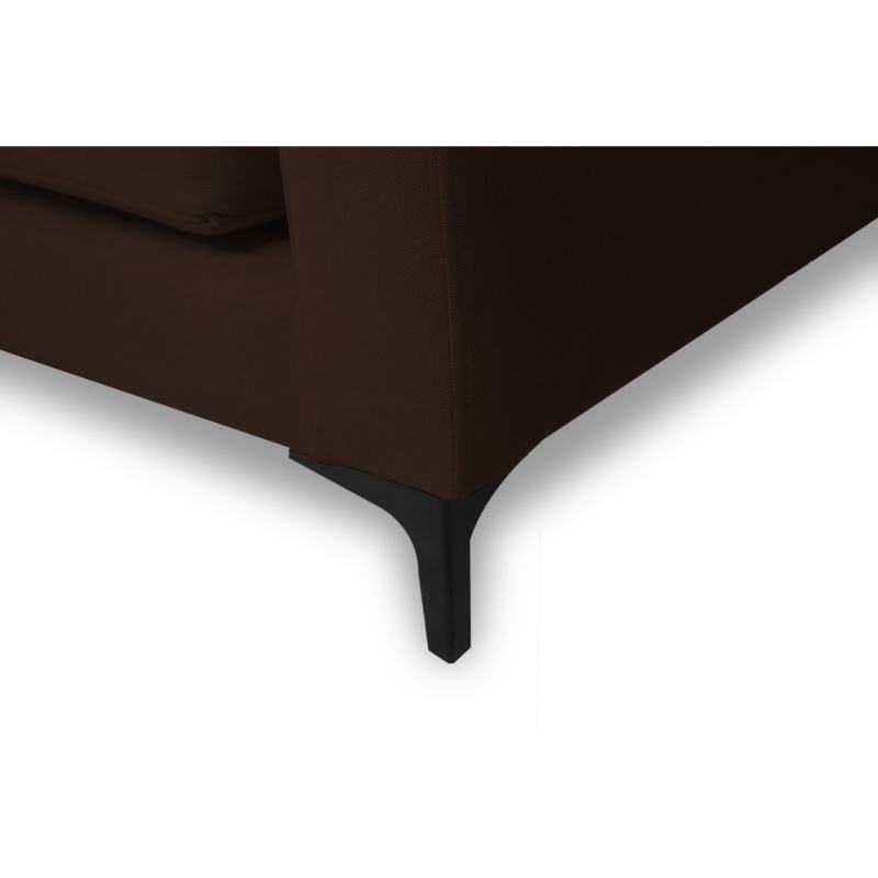 SOFA ALANNA 3 CUERPOS FELPA CAFE - 3