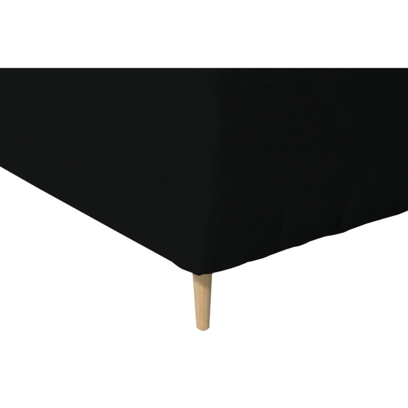SOFA LYNETTE 2 CUERPOS CHENILLE TIPO LINO NEGRO - 3