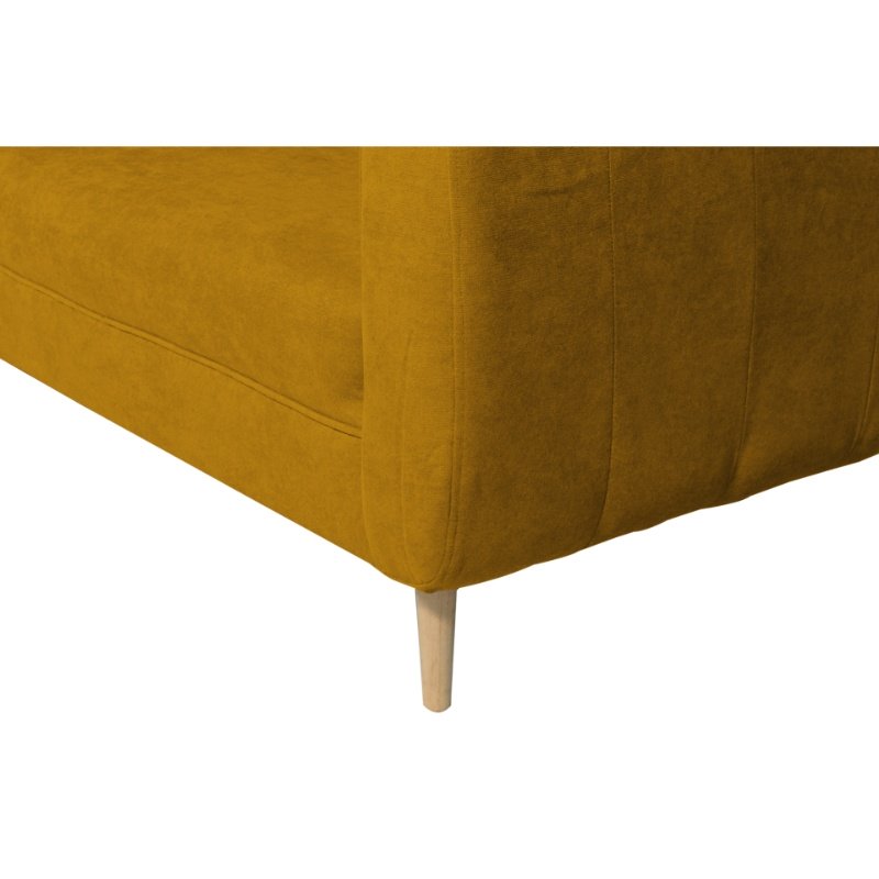 SOFA LYNETTE 3 CUERPOS FELPA AMBARINO - 3