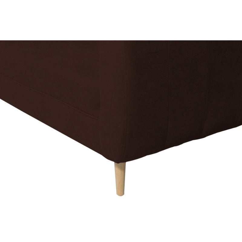 SOFA LYNETTE 3 CUERPOS FELPA CAFE - 3