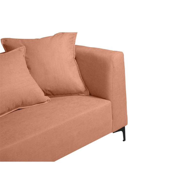 SOFA CORDELIA 3 CUERPOS FELPA PALO ROSA - 3