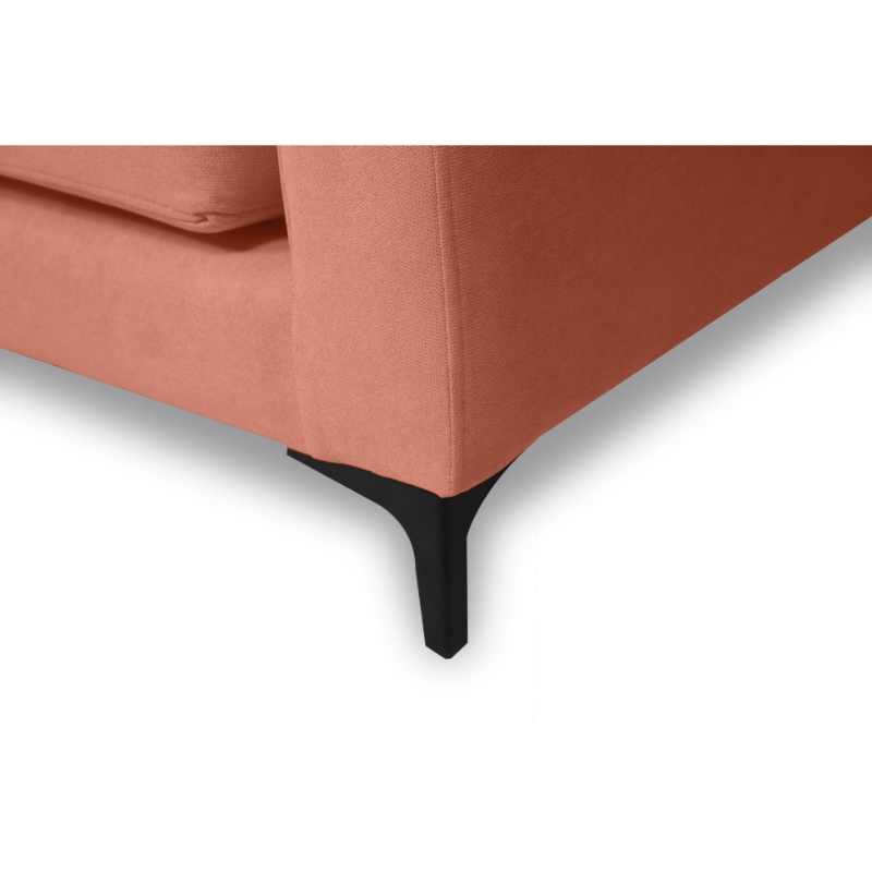 SOFA ALANNA 3 CUERPOS FELPA PALO ROSA - 3